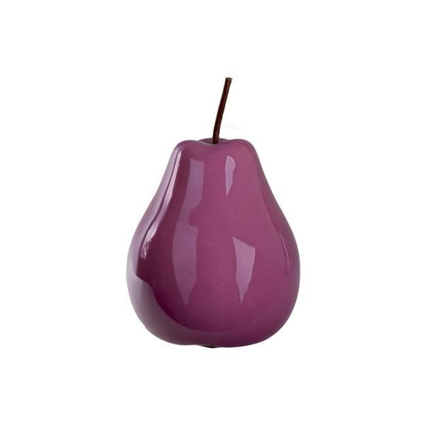 Urban Trends Collection Urban Trends Collection 44356 Pearlescent Ceramic Pear Figurine - Orchid; Large 44356
